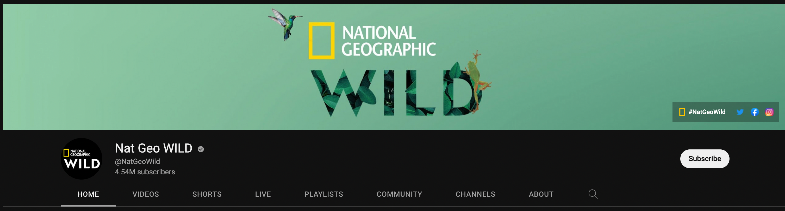 Nat Geo Wild to Inspire Sign In